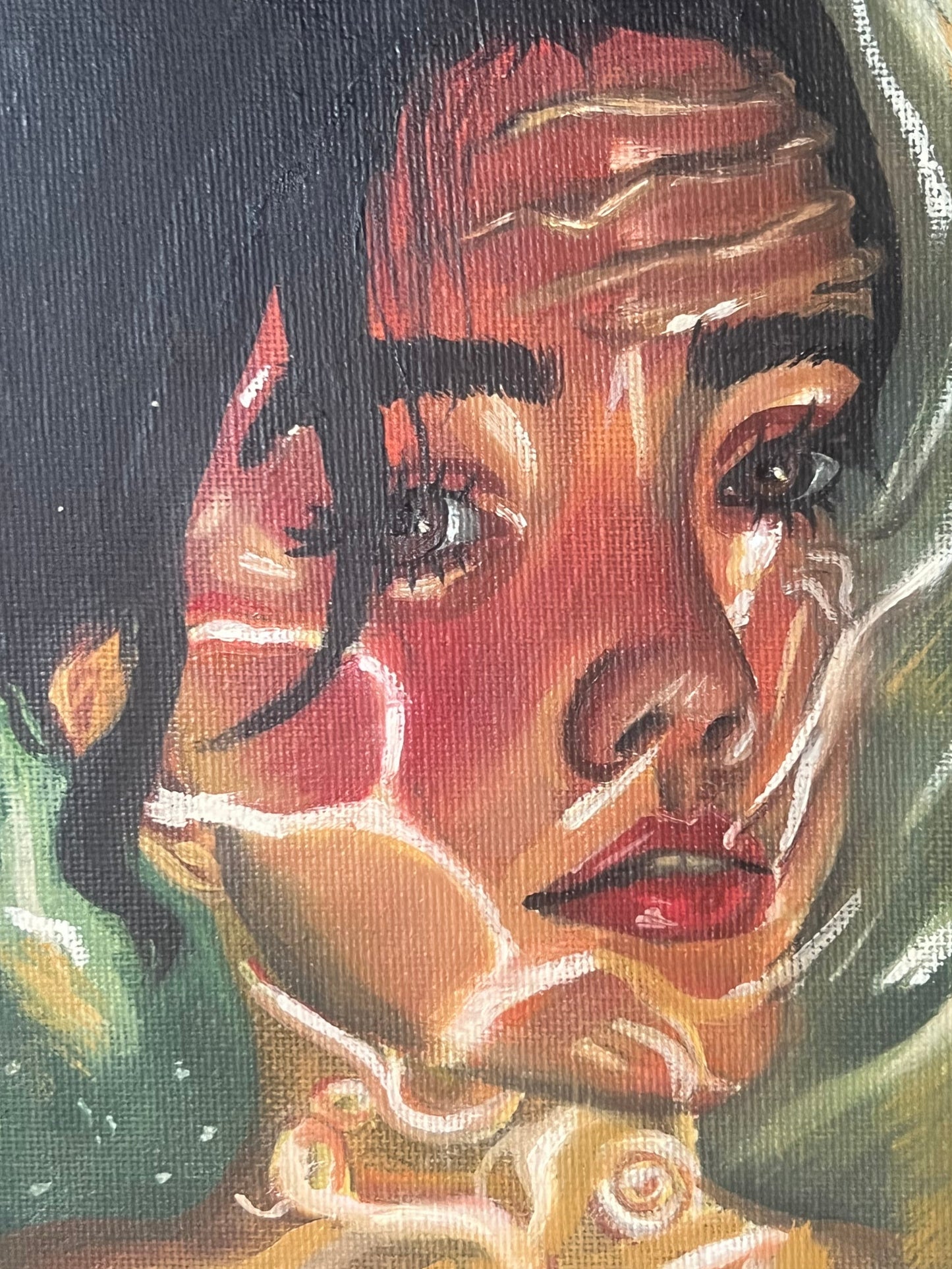Woman underwater print A5